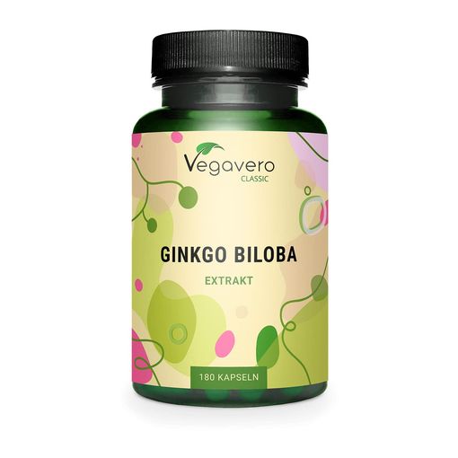 Vegavero Ginkgo Biloba 6000mg 180 Vegan Capsules bottle