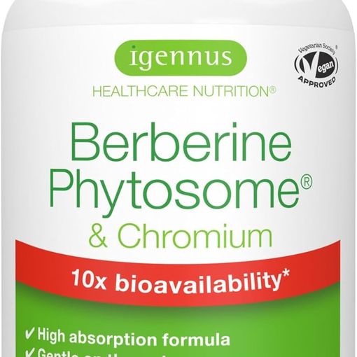 Igennus Advanced Berberine Phytosome and Chromium Picolinate capsules bottle