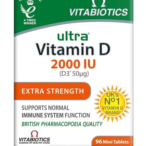 Vitabiotics Ultra Vitamin D 2000 IU tablets pack