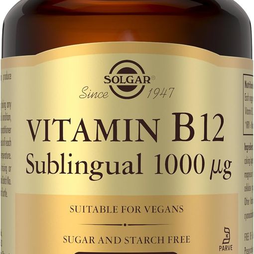 Solgar Vitamin B12 1000ug Sublingual Nuggets bottle