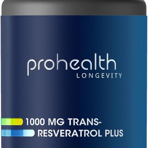 ProHealth Trans-Resveratrol Plus 1000mg bottle, 60 capsules