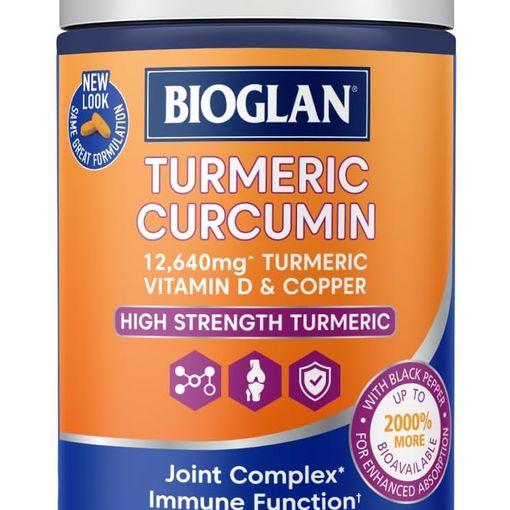 Bioglan Turmeric Curcumin High Strength tablets bottle