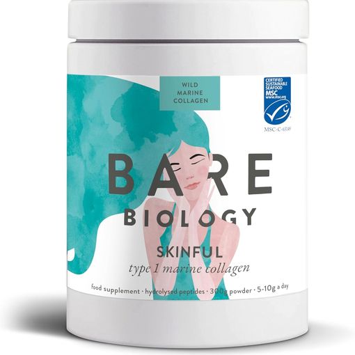 Bare Biology Pure Skinful Marine Collagen Powder tub