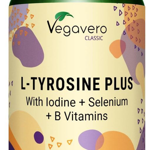Vegavero L-Tyrosine Plus 1200mg capsules bottle