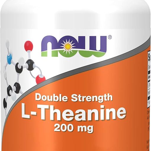 NOW Foods Double Strength L-Theanine 200mg bottle