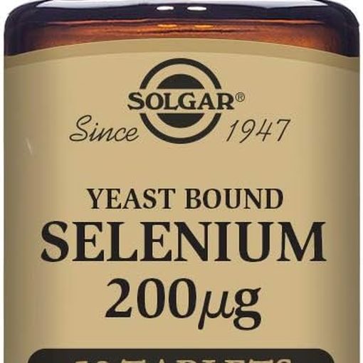 Solgar Yeast Bound Selenium 200ug tablets bottle