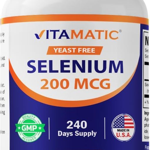 Vitamatic Yeast Free Selenium 200mcg tablets bottle