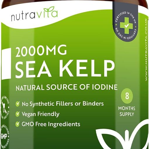 Nutravita Sea Kelp 2000mg vegan tablets bottle