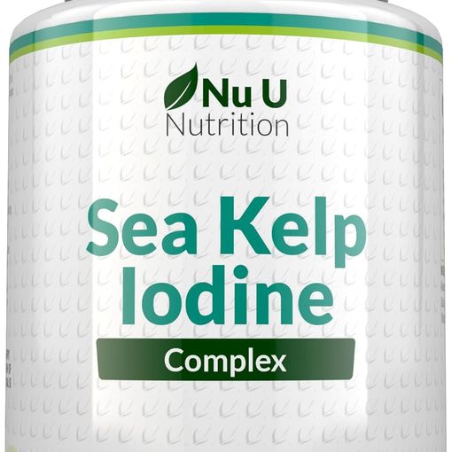 Nu U Nutrition Sea Kelp Iodine Complex vegan tablets bottle