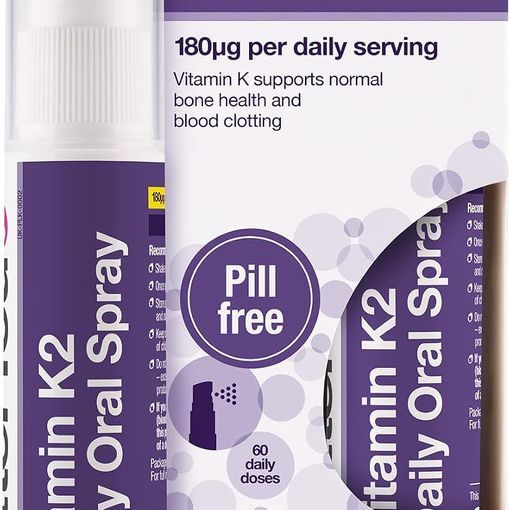 BetterYou Vitamin K2 Daily Oral Spray box and bottle