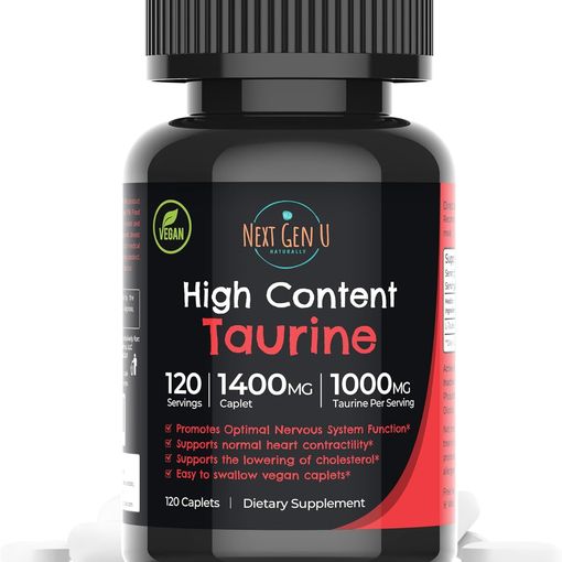 NextGenU High Content Taurine 1000mg 120 Caplets bottle