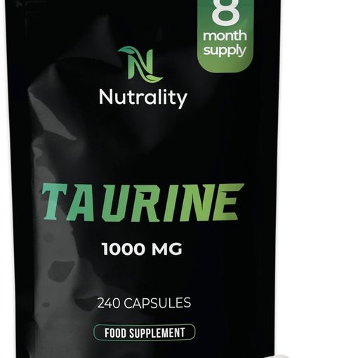 Nutrality Taurine 1000mg 240 Vegan Capsules pouch