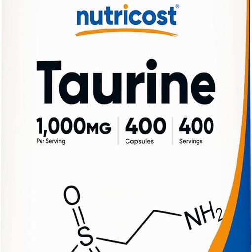 Nutricost Taurine 1000mg 400 Capsules bottle