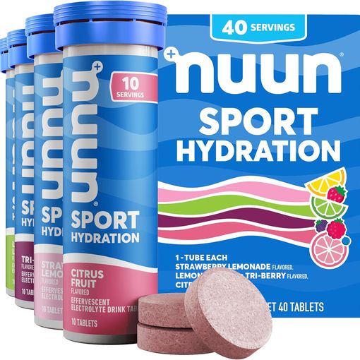 Nuun Sport Electrolyte Tablets mixed flavours four tube pack