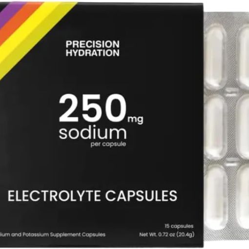 Precision Hydration 250mg sodium electrolyte capsules blister pack