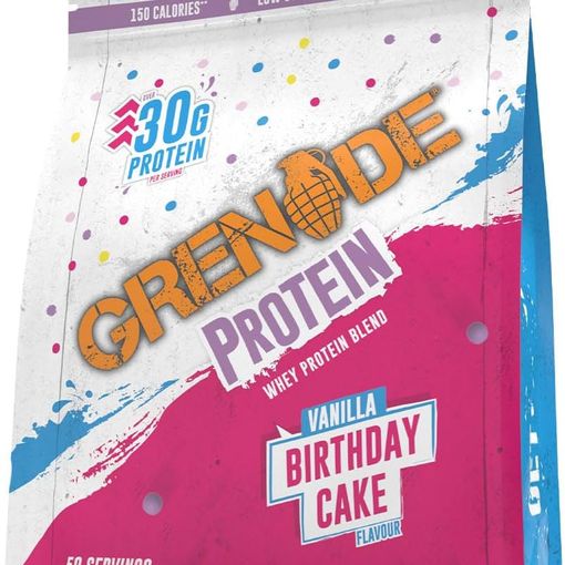 Grenade Whey Blend Protein Powder Birthday Cake 2kg pouch