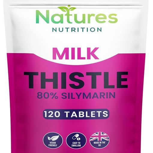 Natures Nutrition Milk Thistle 80% Silymarin tablets pouch