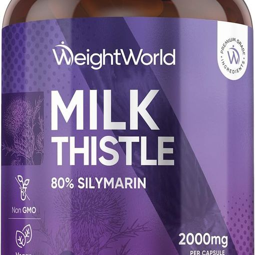 WeightWorld Milk Thistle 80% Silymarin capsules bottle
