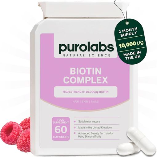 Purolabs Biotin Complex 10000mcg vegan capsules pouch
