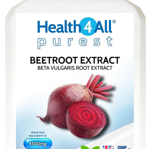Health4All Purest Beetroot Extract 4500mg 60 capsules bottle