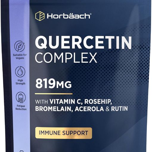 Horbaach Quercetin Complex 819mg 120 vegan tablets pouch