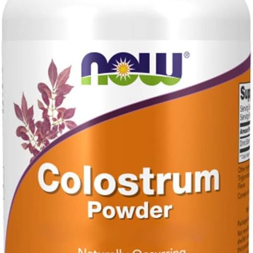 NOW Foods Colostrum Powder vanilla flavoured bottle