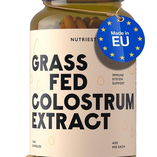 Nutriest Grass Fed Colostrum Extract capsules jar