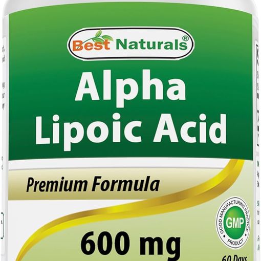 Best Naturals Alpha Lipoic Acid 600mg bottle, 60 capsules