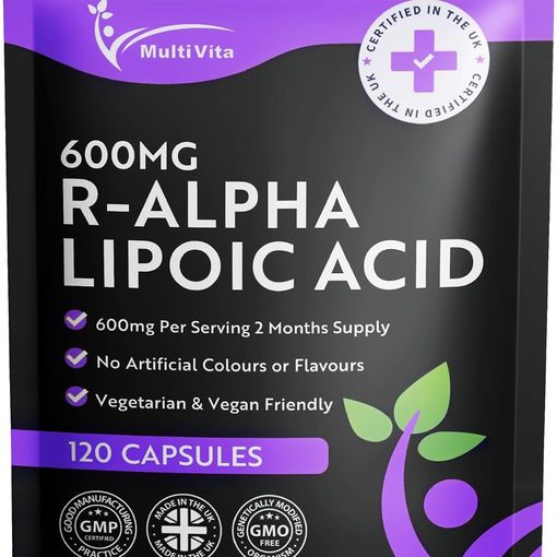 MultiVita R-Alpha Lipoic Acid 600mg pouch, 120 capsules
