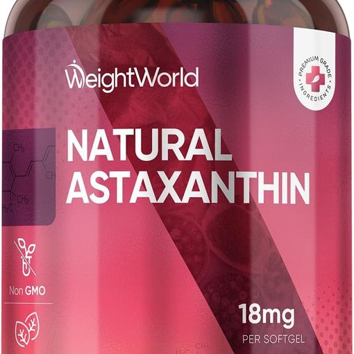 WeightWorld Natural Astaxanthin 18mg softgels bottle
