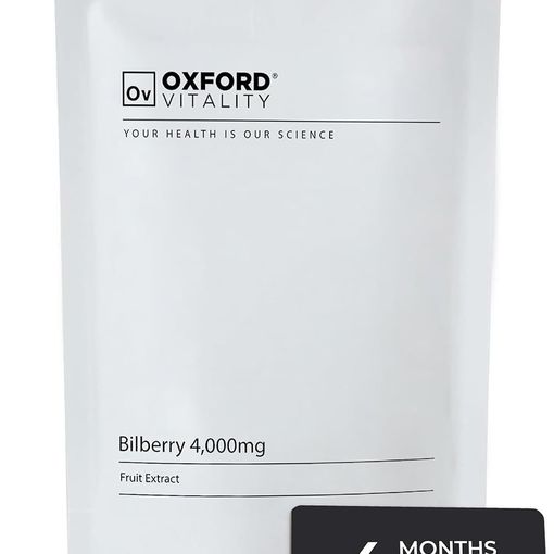 Oxford Vitality Bilberry 4,000mg tablets resealable pouch