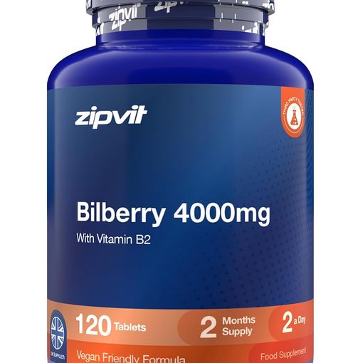 Zipvit Bilberry 4000mg with Vitamin B2 120 tablets bottle