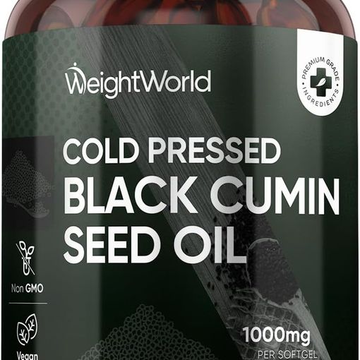WeightWorld Cold Pressed Black Cumin Seed Oil softgels bottle