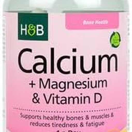 Holland and Barrett Calcium Magnesium and Vitamin D 180 tablets pot