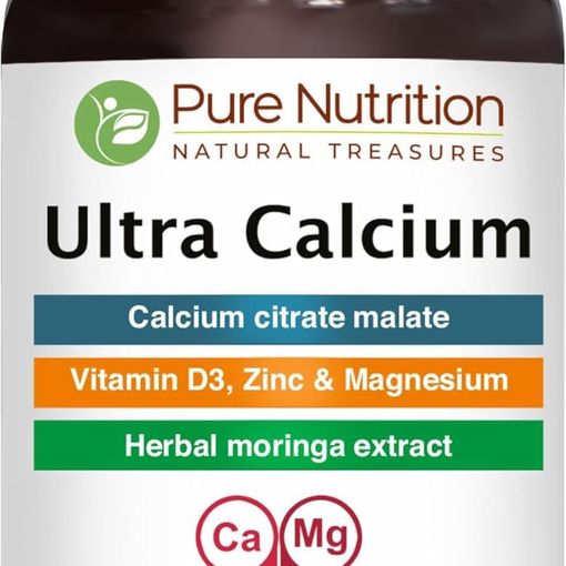 Pure Nutrition Ultra Calcium 1000mg with Vit D3 and K tablets bottle