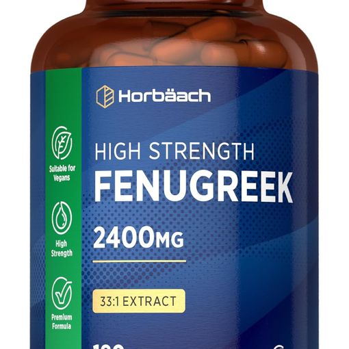 Horbaach High Strength Fenugreek 2400mg bottle