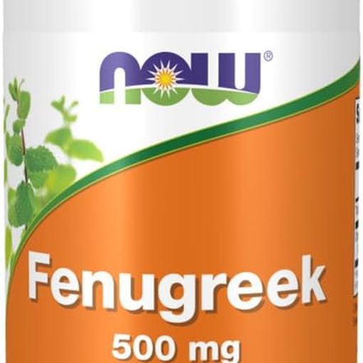 NOW Foods Organic Fenugreek 500mg bottle