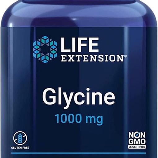 Life Extension Glycine 1000mg capsules bottle