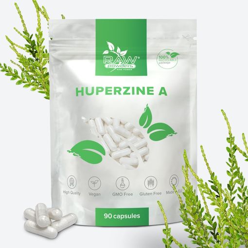 Raw Powders Huperzine A 225mcg 90 capsules pouch