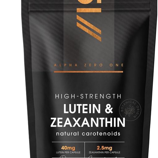 Alpha01 Lutein and Zeaxanthin with BioPerine 180 capsule pouch