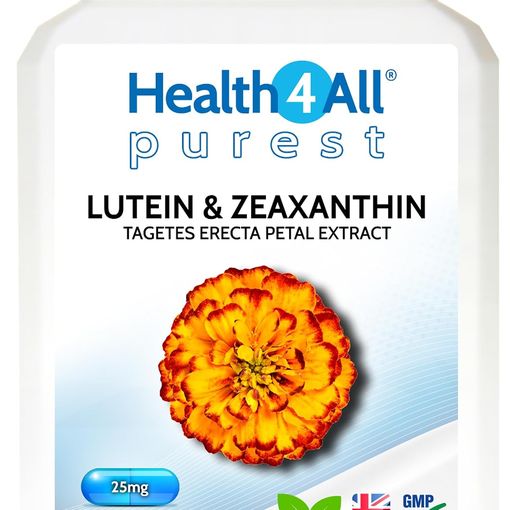 Health4All Lutein and Zeaxanthin 25mg capsules bottle