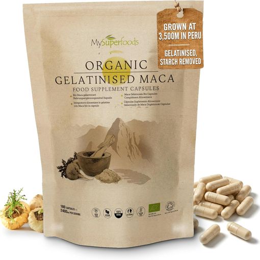 MySuperfoods Organic Gelatinised Maca 2400mg pouch
