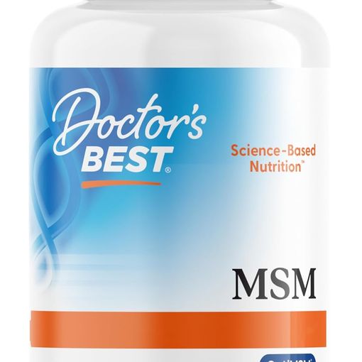 Doctor's Best MSM with OptiMSM 1000mg 180 capsules bottle