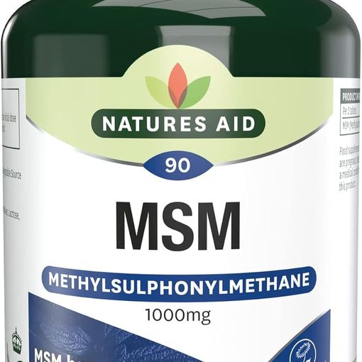 Natures Aid MSM 1000mg 90 tablets bottle