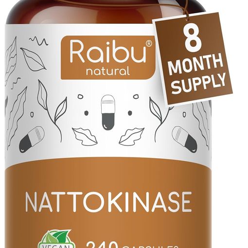 Raibu Nattokinase 2000 FU capsules bottle