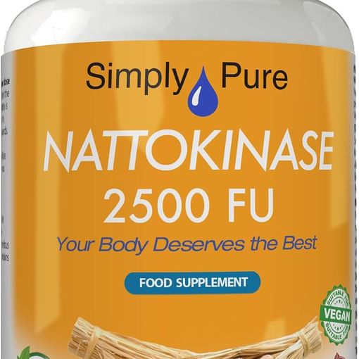 Simply Pure Nattokinase 2500 FU capsules bottle