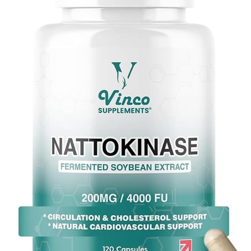 Vinco Nattokinase 200mg 4000 FU capsules bottle
