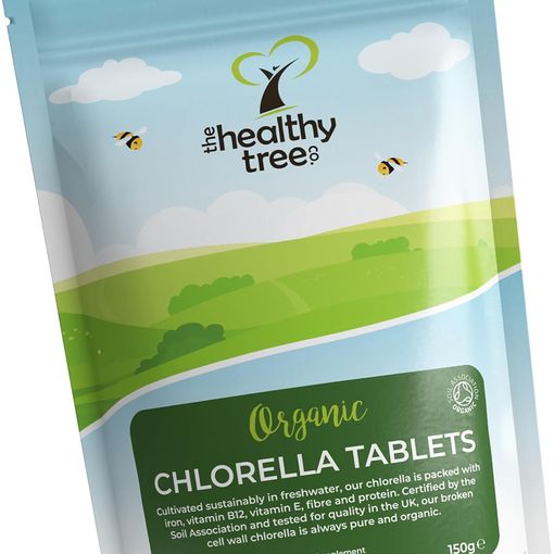 TheHealthyTree Company Organic Chlorella Tablets 300 x 500mg pouch