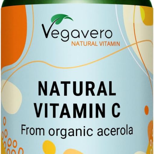 Vegavero Natural Vitamin C from Organic Acerola capsule bottle