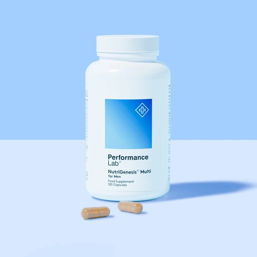 Performance Lab NutriGenesis Multi for Men bottle with two capsules